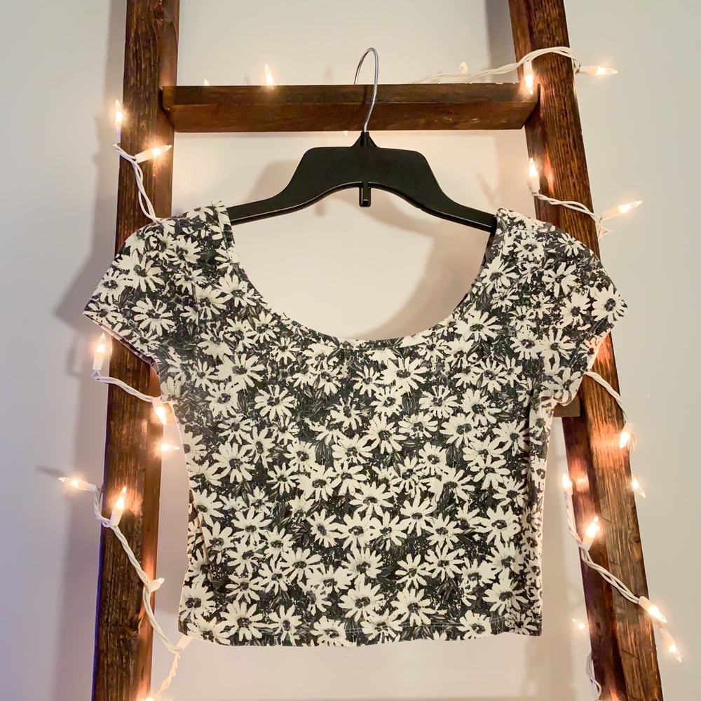 Floral Mossimo Crop Top